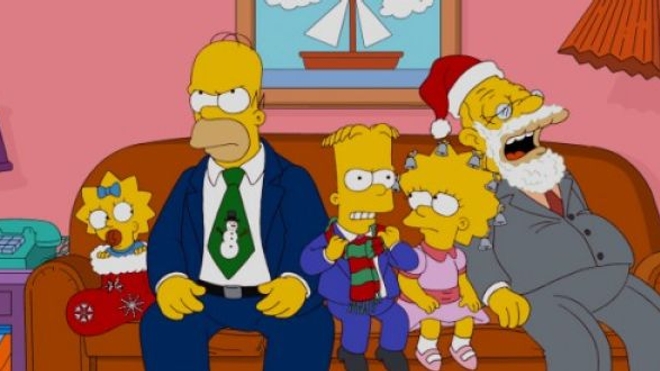 Joyeux Noël, joyeux Noël… C'est vite dit ! (extrait d'un épisode spécial Noël de la série animée ‘'Les Simpson'' © Matt Groening)