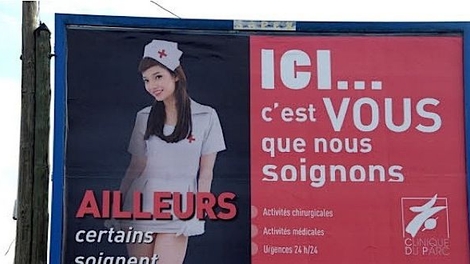 La publicité osée d'une clinique n'amuse pas l'Ordre des médecins