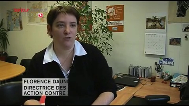 Réaction d’une représentante d’Action contre la faim en images.