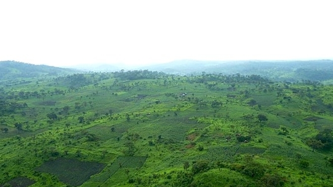 Les collines de la province congolaise du Katanga