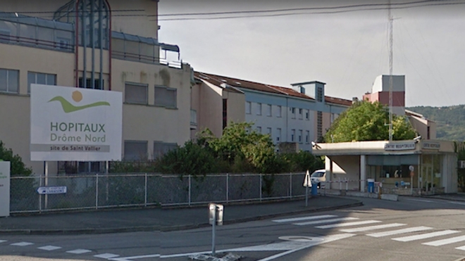Photo : capture d'écran Google Maps - Les urgences du centre hospitalier de Saint-Vallier dans la Drôme seront fermées de jour comme de nuit du 6 au 27 août