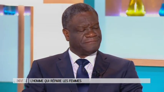 Le Dr Denis Mukwege sur le plateau du Magazine de la Santé en 2016
