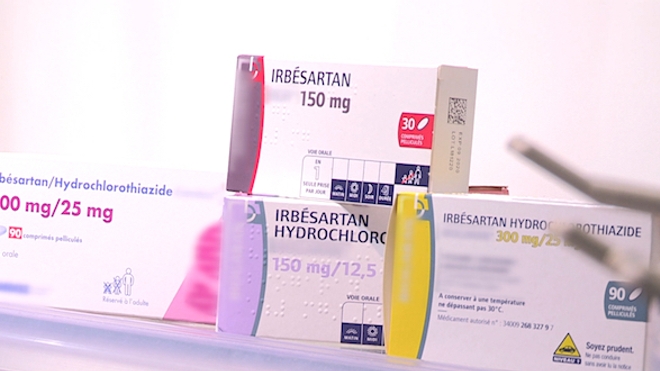 Les patients prenant de l’irbésartan peuvent en outre vérifier auprès de leur pharmacien si leur boîte est concernée