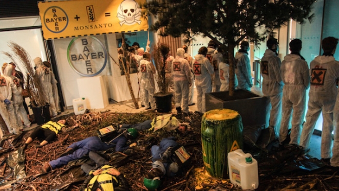 Glyphosate : opération "nature morte" au siège de Monsanto