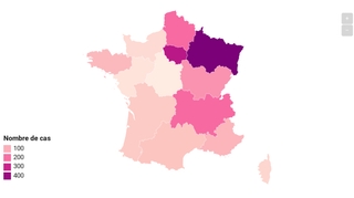 CARTE - Coronavirus : près de 1.800 cas et 33 morts en France