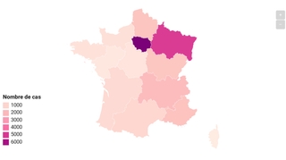 CARTE - Plus de 22 000 cas de coronavirus en France