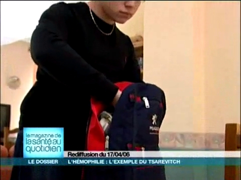 Nicolas, atteint d'une forme grave d'hémophilie, arrive tout de même à vivre quasi-normalement