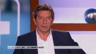 Marina Carrère d'Encausse et Michel Cymes expliquent l'AVC de l'enfant.