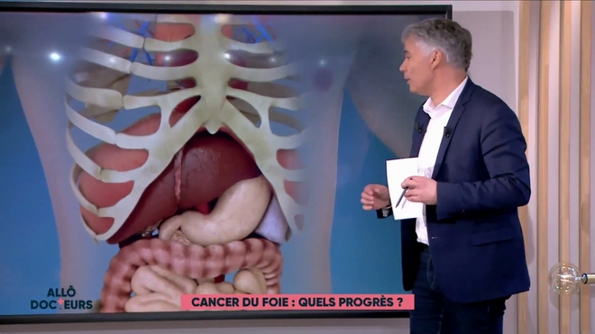 Marina Carrère d'Encausse et Régis Boxelé expliquent le cancer du foie