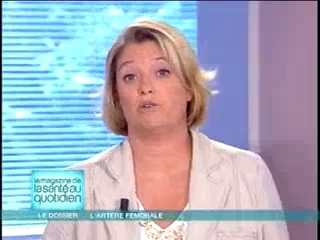 Marina Carrère d'Encausse et Michel Cymes décrivent l'artère fémorale.