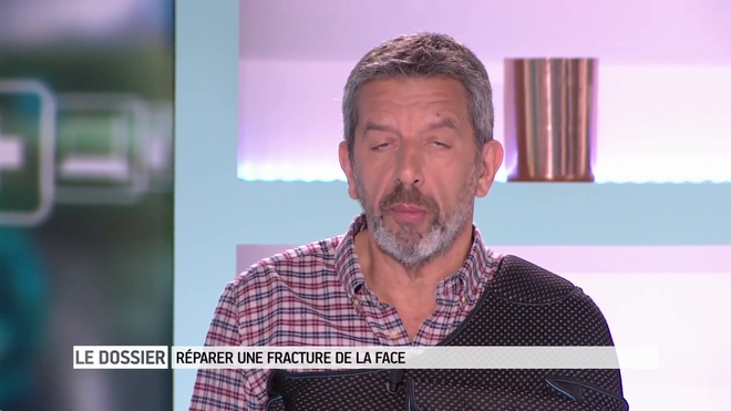 Marina Carrrère d'Encausse et Michel Cymes expliquent les fractures de la face