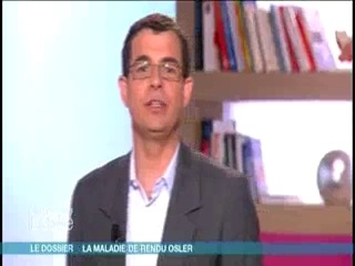 Marina Carrère d'Encausse et Benoît Thevenet expliquent les symptômes de la maladie de Rendu-Osler.