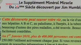 Alerte sanitaire : mise en garde contre le « MMS »