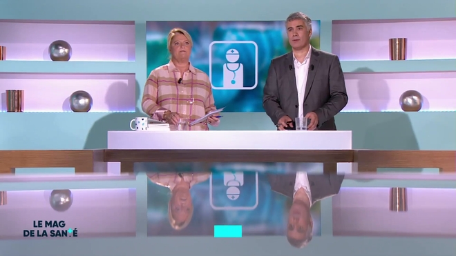 Marina Carrère d'Encausse et Régis Boxelé expliquent l'anévrisme aortique
