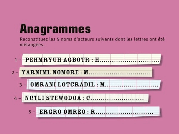 E - Anagrammes © PlayBac