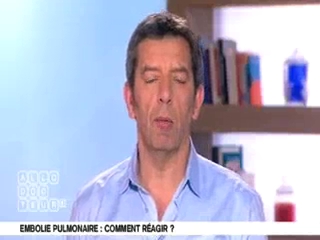Marina Carrère d'Encausse et Michel Cymes expliquent l'embolie pulmonaire.