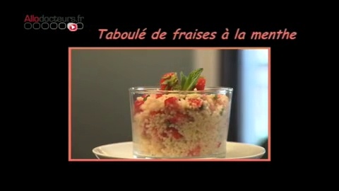 Taboulé de fraises à la menthe