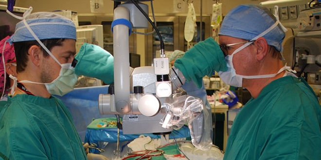 Les chirurgiens pendant l'opération de James Boysen (source : Hôpital méthodiste de Houston)