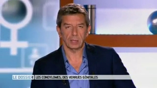 Marina Carrère d'Encausse et Michel Cymes présentent les différents types de condylomes.