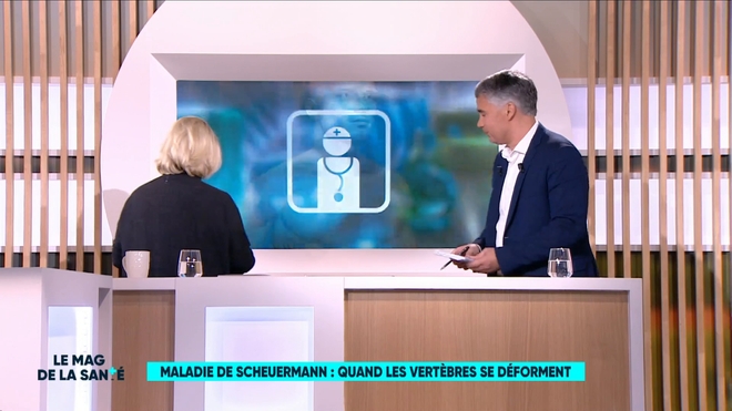 Marina Carrère d'Encausse et Régis Boxelé font un rappel anatomique de la colonne vertébrale