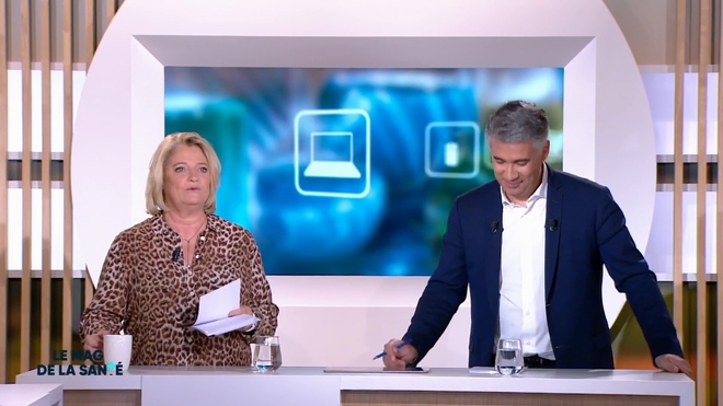 Marina Carrère d'Encausse et Régis Boxelé explique la formation d'une épine calcanéenne