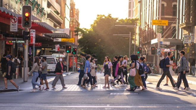 Image d'illustration. Une rue de Sydney, en Australie, qui applique la stratégie "Zéro Covid".
