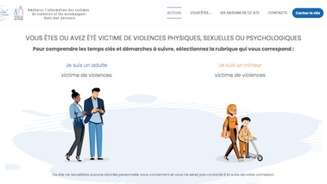 Un nouveau site internet pour aider les victimes de violences