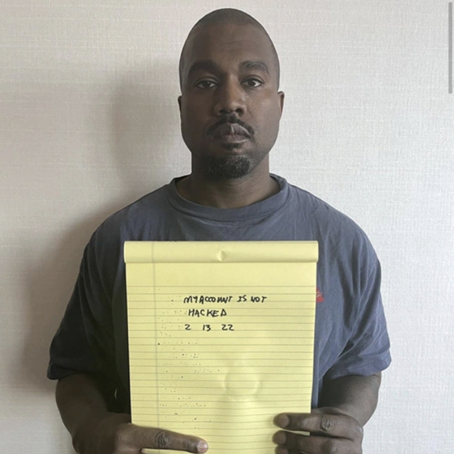 "Mon compte n'a pas été piraté" - Kanye West