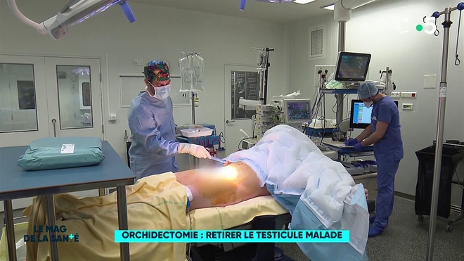 Orchidectomie : ablation du testicule malade 