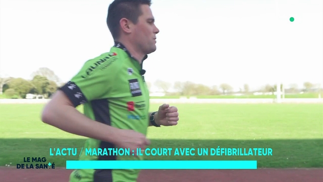 Marathon : il court avec un défibrillateur