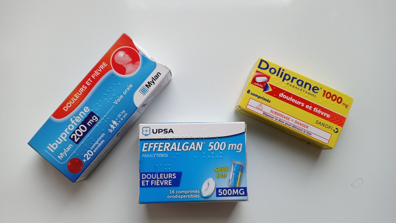Paracétamol Biogaran 1g contre le mal de tête, la douleur et la fièvre