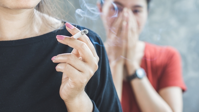 Women and tobacco: a single cigarette blocks the production of estrogen