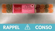 Rappel produit : Pâtes de fruits acidulées