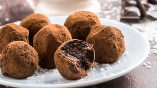 Une recette de truffes en chocolat allégées et gourmandes