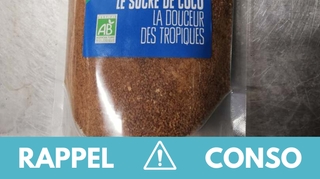 Rappel produit : sucre de coco