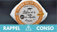 Rappel produit : plusieurs tommes et tommettes