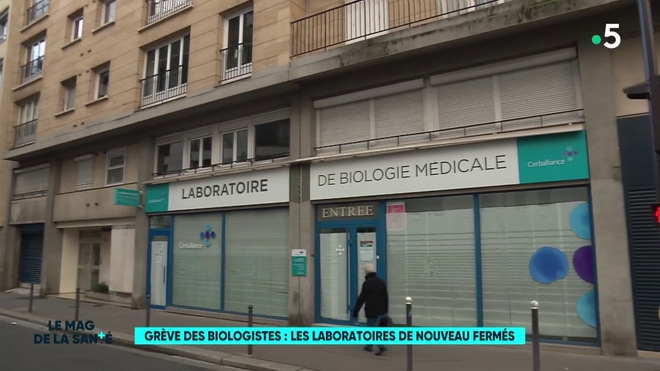 Grève des biologistes : les laboratoires de nouveau fermés