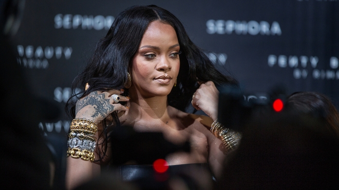 La chanteuse Rihanna à Milan, le 5 avril 2018