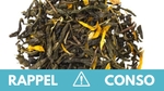 Rappel produit : plusieurs références de thé vert en vrac