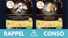 Rappel produit : raviolis Carrefour en sachet