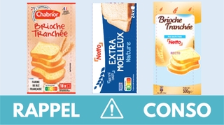 Rappel produit : de nouvelles références de brioches et pains de mie