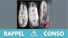 Rappel produit : saucisse sèche