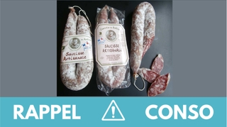 Rappel produit : saucisse sèche