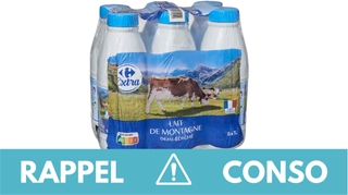 Rappel produit : Lait demi-écrémé