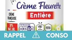 Rappel produit : Crème fleurette entière