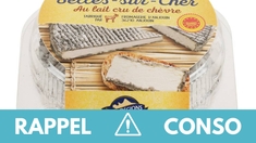 Rappel produit : plusieurs lots de fromages de chèvre