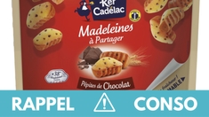 Rappel produit : plusieurs lots de madeleines