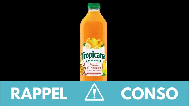 Rappel conso : jus de fruits Tropicana