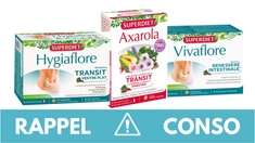 Axarola, Vivaflore, Transiphyt... Plusieurs rappels de compléments alimentaires