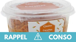 Rappel produit : plusieurs références de Carottes râpées